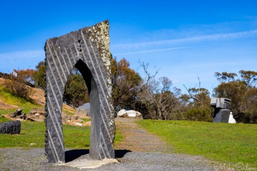 Poort by Belgian artist Lode Tibos is one of 17 works donated to the Barossa Sculpture Park by the creating artists. [4482]