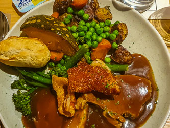 A serious Sunday night roast at the Birdsville Hotel. [3202]