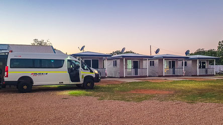The modern and comfortable cabins at the Windorah hotel. [5647]