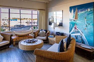 The ultra-comfortable living area of the Boatshed. [1436]