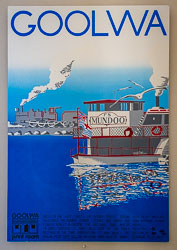 Poster of Goolwa evocative of the old paddle-steamer days. [1439]