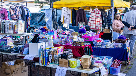 Bric-a-brac stall of the Goolwa Market. [2008]