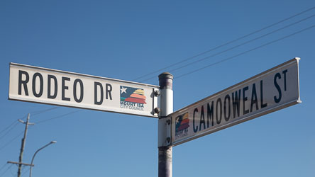 Not the Rodeo Drive in Hollywood, and nor does this street lead to Mt Isa's rodeo ground. [0910]